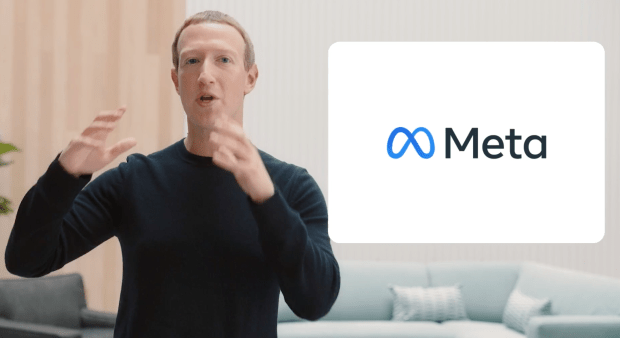 Mark Zuckerberg apresentando novo logotipo